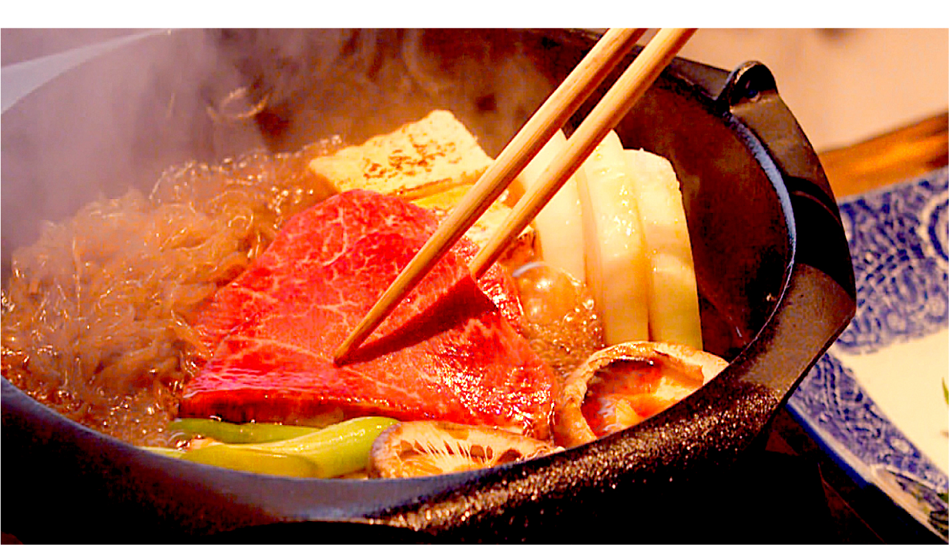 フィレ肉の寿き焼き